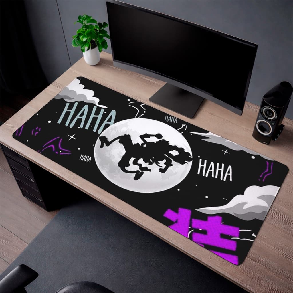 Mouse Pad Anime Antiderrapante Gamer Grande Estampa Cowboy Lua HAHA Desk Mat Antiderrapante