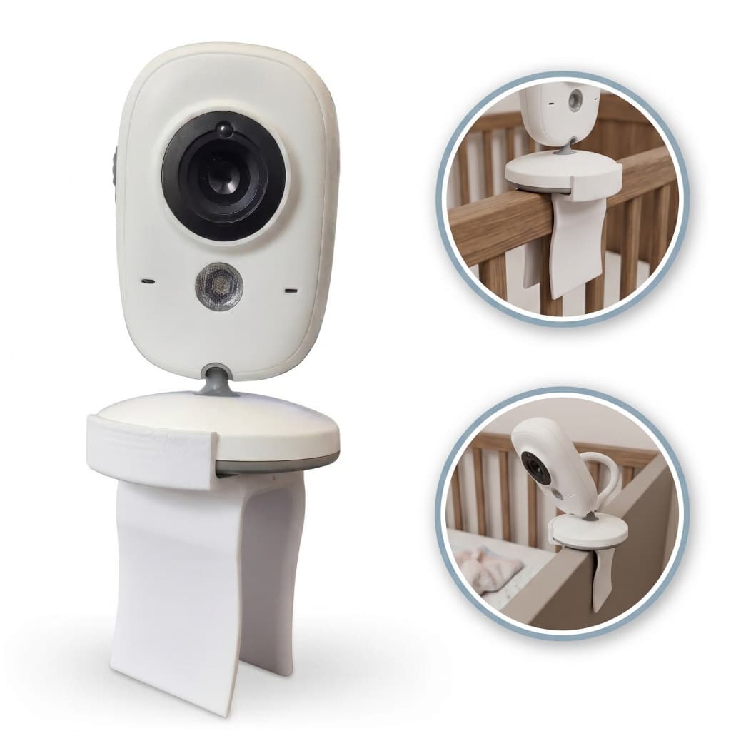 Suporte De Babá Eletrônica Câmera Monitor Bebê Para Berço Universal Ajustável Flexível Seguro