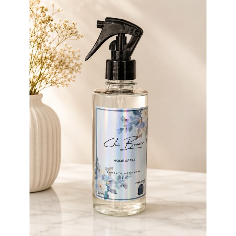 Odorizante Home Spray Aromatizador de Ambiente Cheirinho Tecidos Chá Branco
