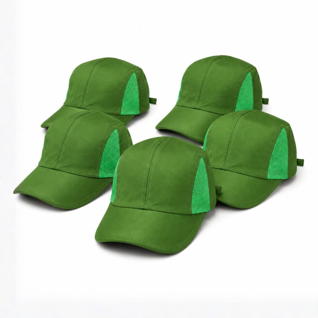 Kit Boné Tactel Liso Dri Fit Corrida Verde Corrida Aba Curva Atacado Kit Bone liso Para Personalizar