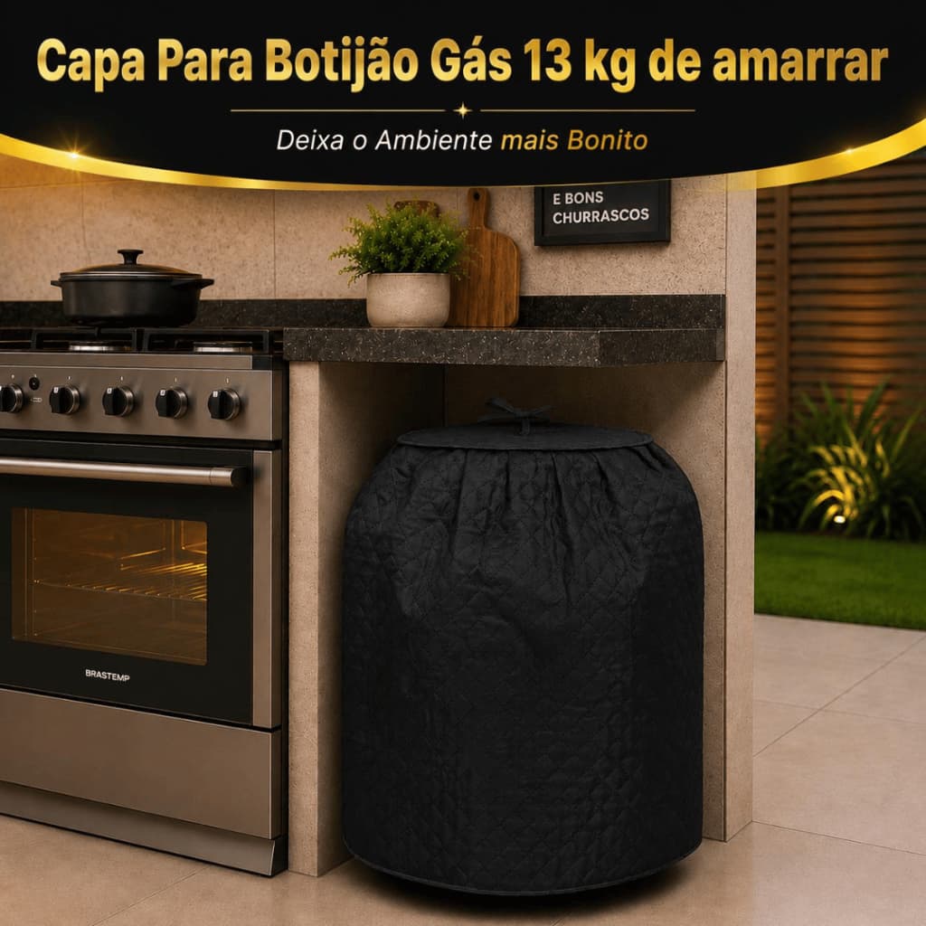 Capa de Botijão de Gás 13 kg Micromatelada