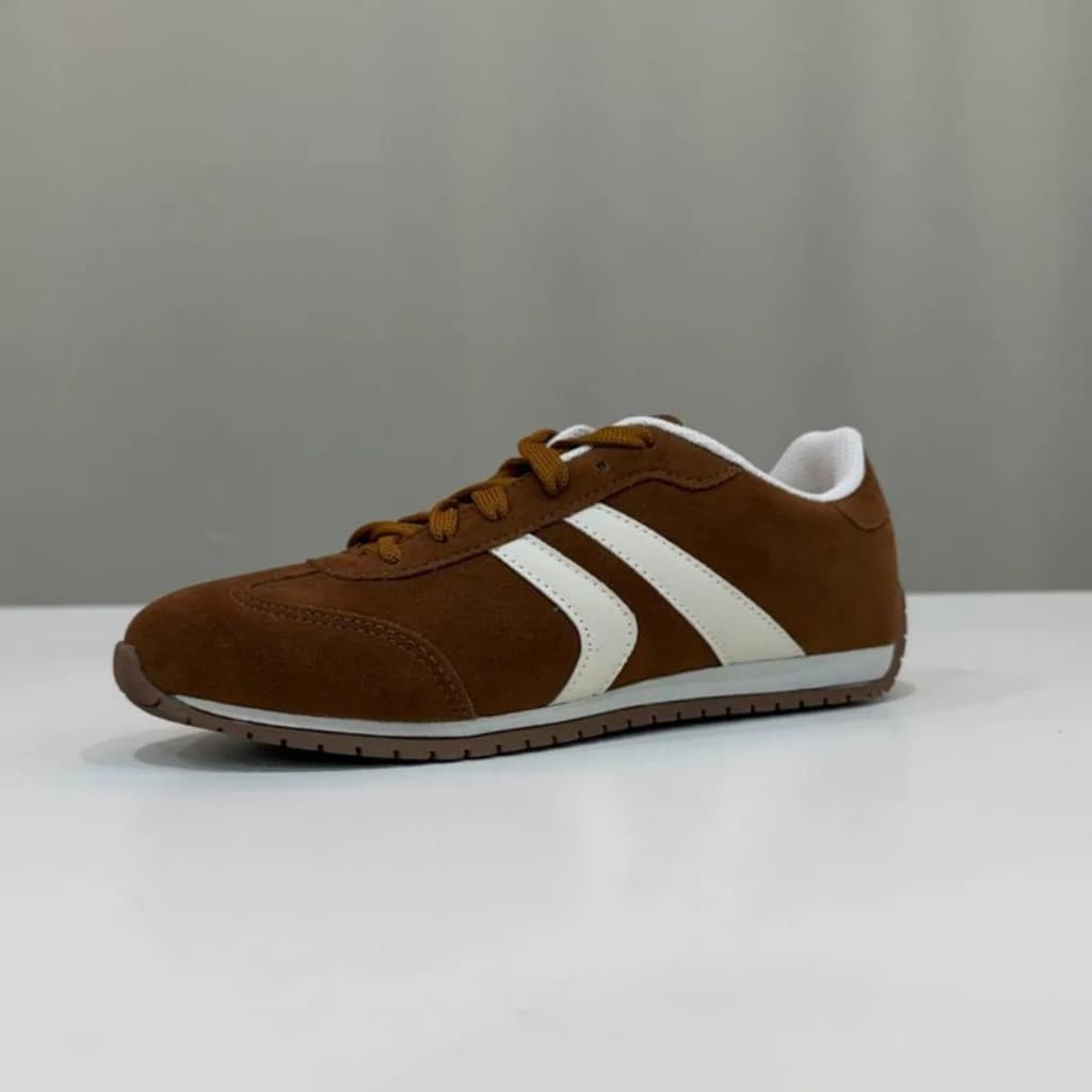 Tênis Feminino Marrom Camurça Florence Estiloso Promoção