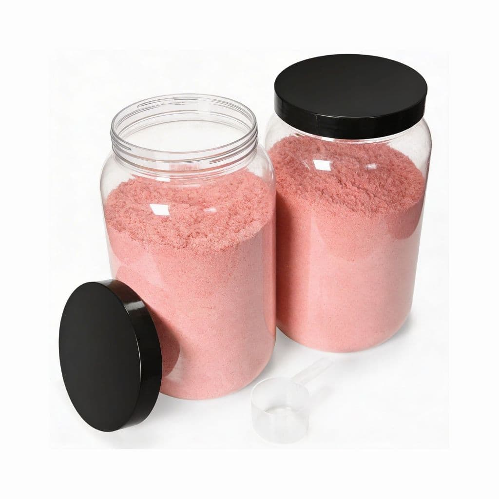 2 Potes Grande Whey Mantimentos + 2 Medidor 50ml Tampa com Rosca