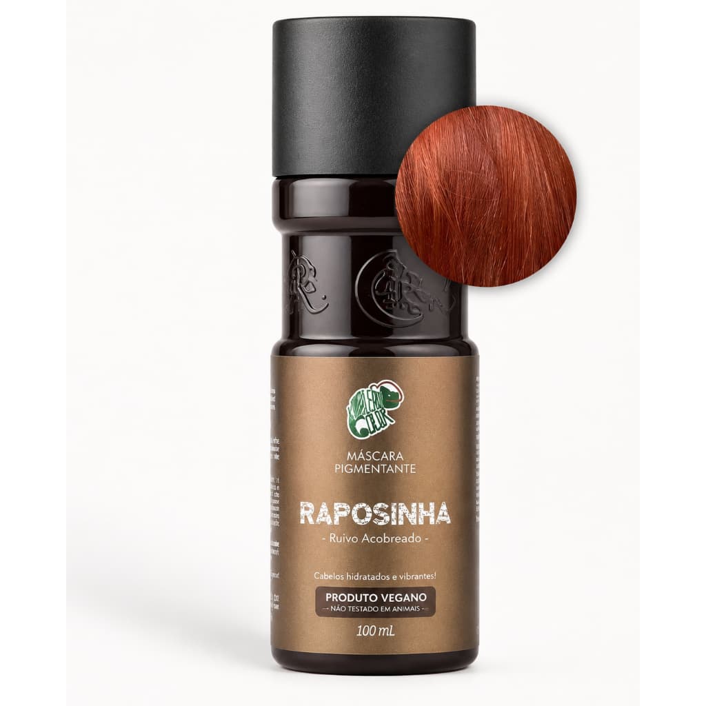 Máscara Pigmentante Kamaleão 100ml Raposinha Ruivo Acobreado