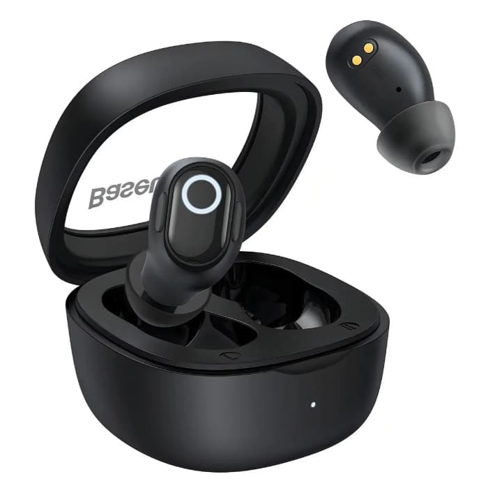 Fone de Ouvido Stereo Baseus WM02 Bluetooth 5.3 Sem Fio TWS 25h Bateria