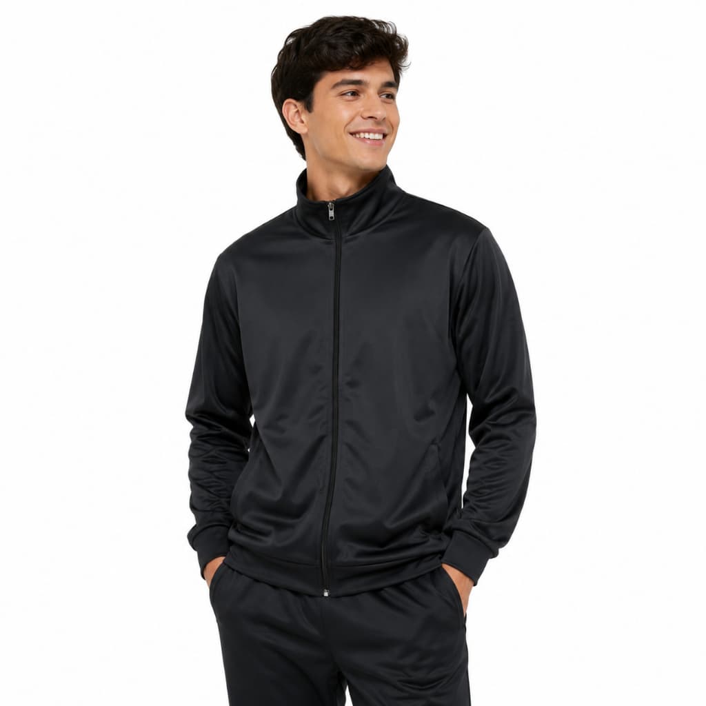 Jaqueta Masculina Sem Capuz Lisa Esportivo Agasalho Abrigo Unissex