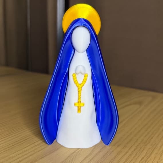 Escultura Nossa Senhora Minimalista Decorativa 3D | A ORIGINAL | 13cm de altura