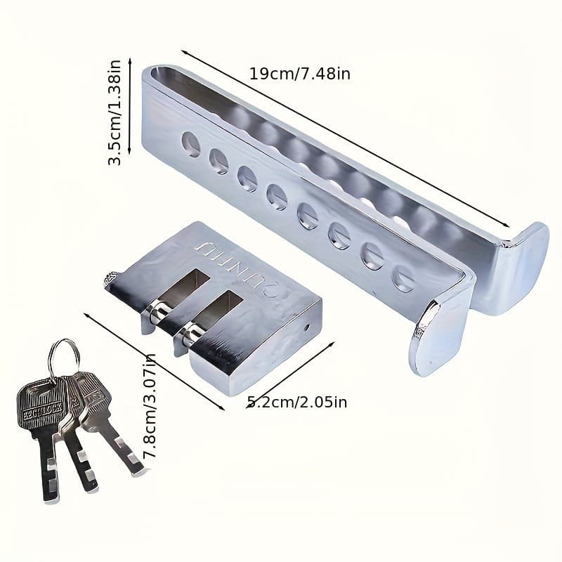 Never worry again with carft! Brake Pedal Lock - Stainless Steel and Universal