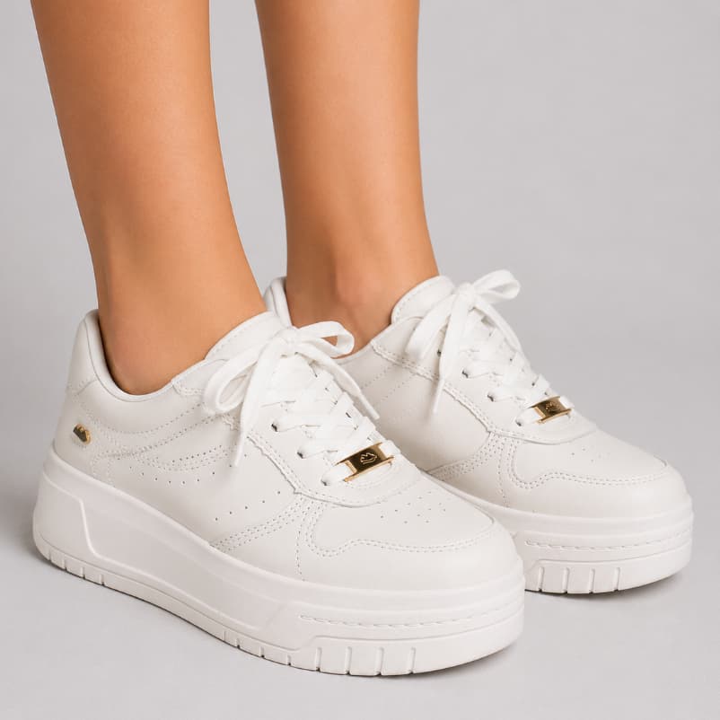 Tênis Feminino Casual Dakota Valais Original Básico Plataforma Confortável Palmilha Macia