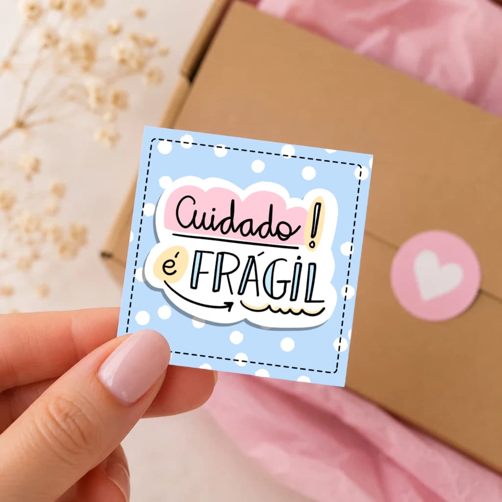 100 Tags Agradecimento ao cliente / Mini cartão para loja, empresa, mimo, pedido 5x5cm R:A10