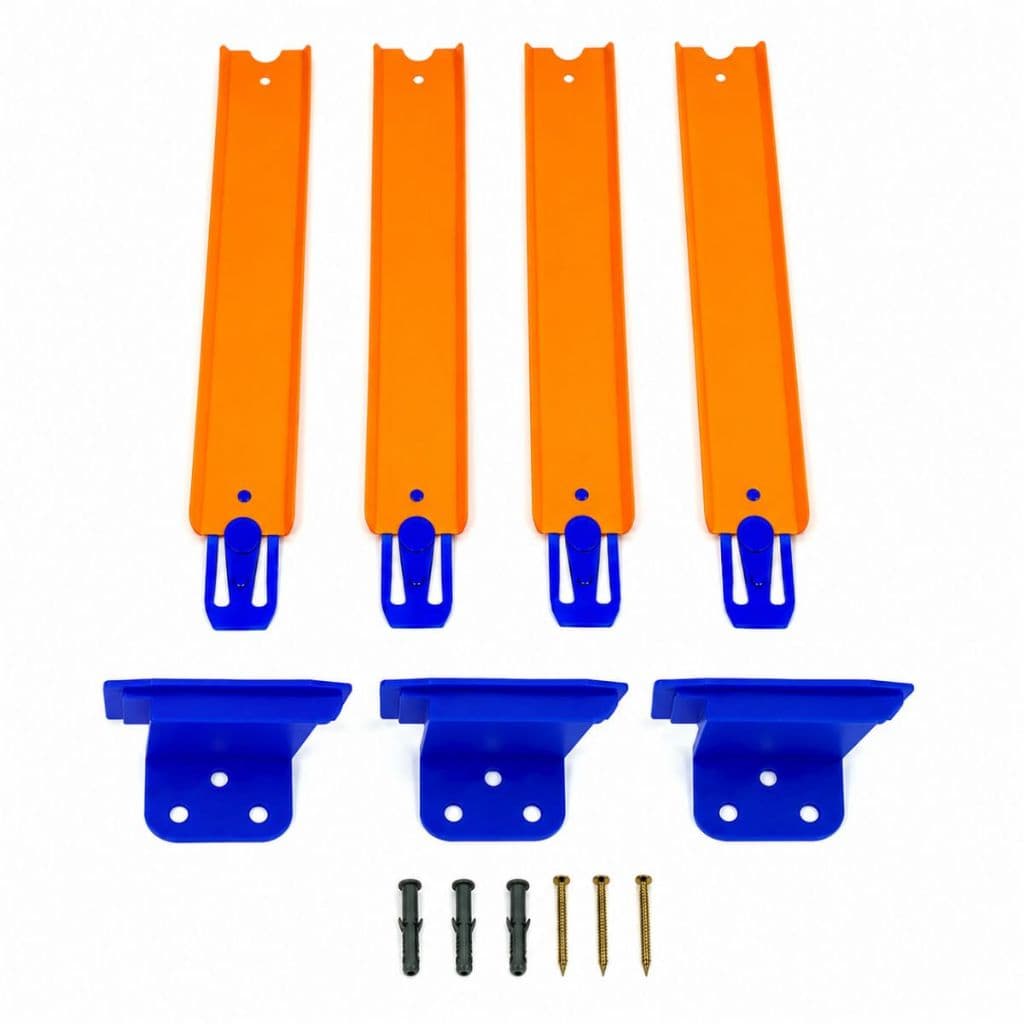 Kit 4 Retas com Conectores + 3 Suporte para Parede