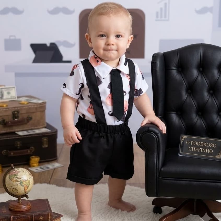 Roupa Chefinho Conjunto Infantil Gravata