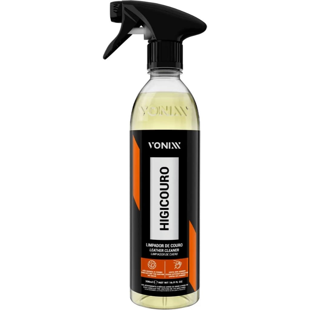 Vonixx Higicouro Limpador E Higienizador De Couro Automotivo Residencial 500ml Frasco Spray        .