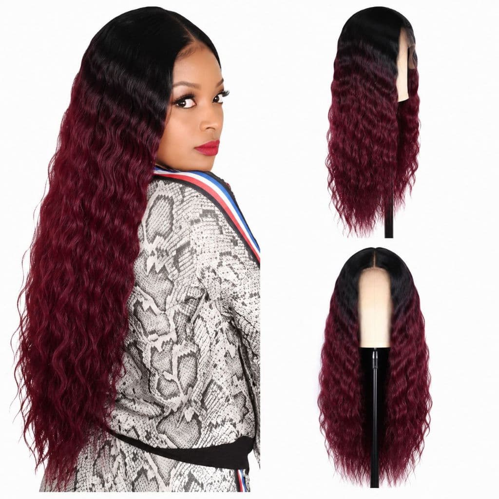 Peruca Lace Fibra Orgânica Aspecto De Cabelo Natural 40cm