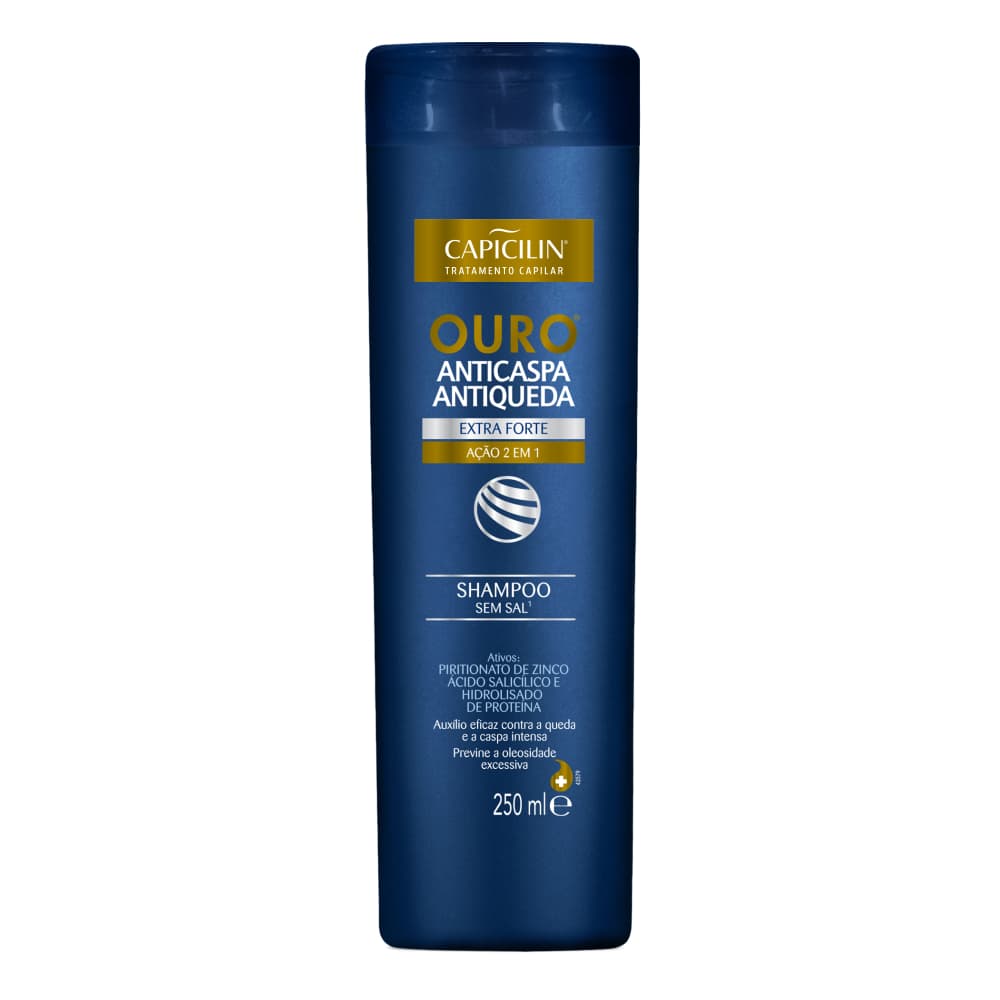 Shampoo Capicilin Ouro Anticaspa E Antiqueda 250ml