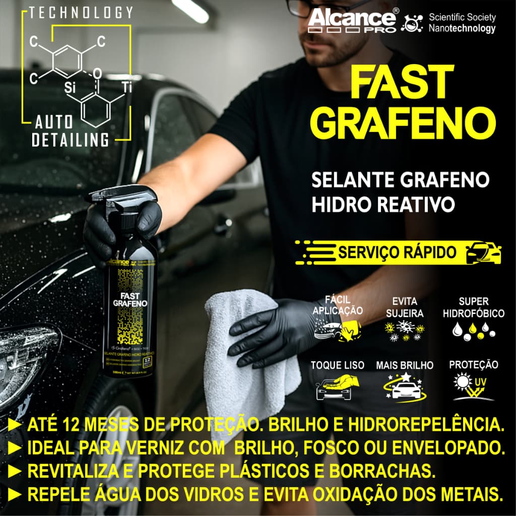 Selante de Grafeno 500ml Alcance com Brilho e Proteção UV