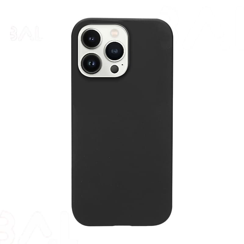 Capinha Preta Silicone Líquido Aveludada Para iPhone 11 12 13 14 15 16 17 Pro Max