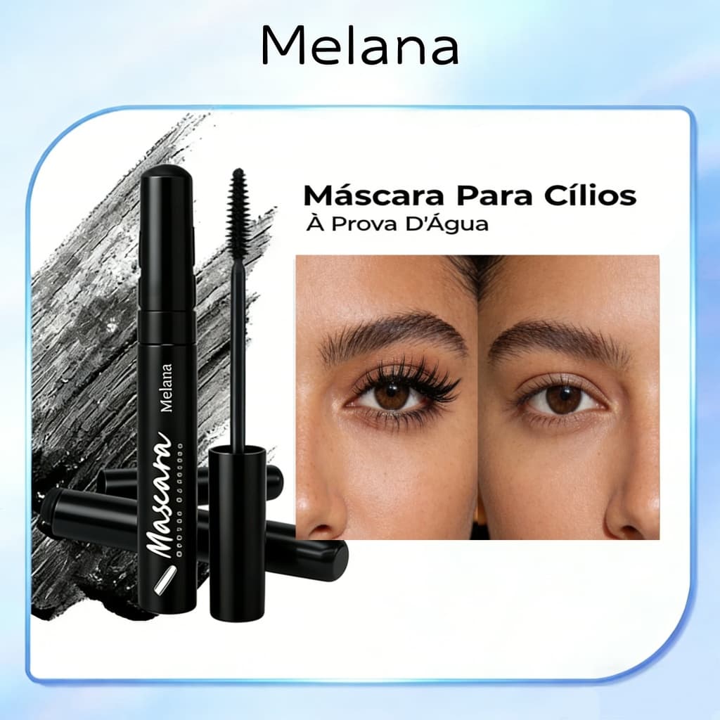 Máscara de Cílios Melana com Pincel Ouriço: conquiste cílios perfeitamente definidos, sem grumos e com volume