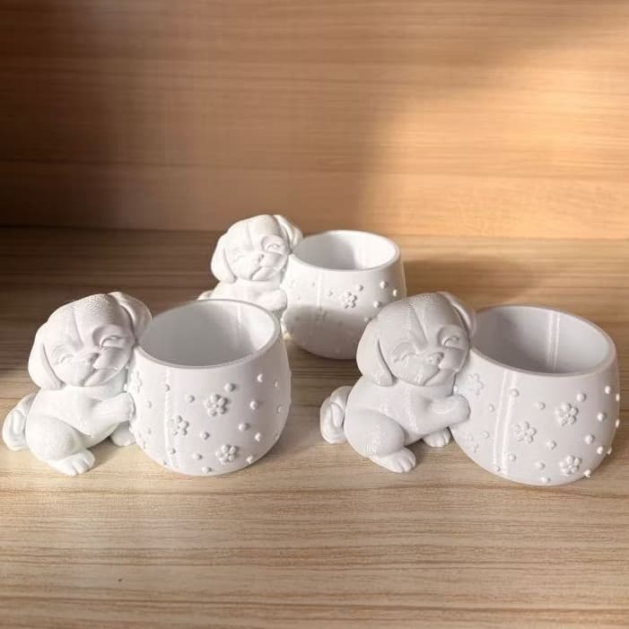 Vaso de SHIH TZU Fofo, Vaso Para Pequenas Plantas, Vaso de Planta Cachorro Shih Tzu