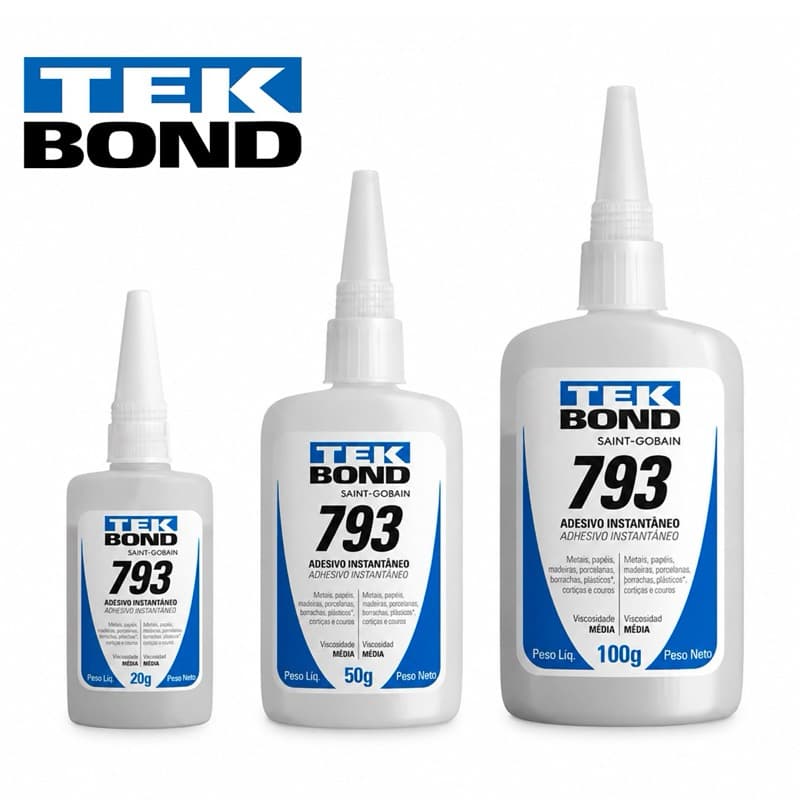 Adesivo Cola Instantânea Multiuso Geral TekBond 793 20/50/100g