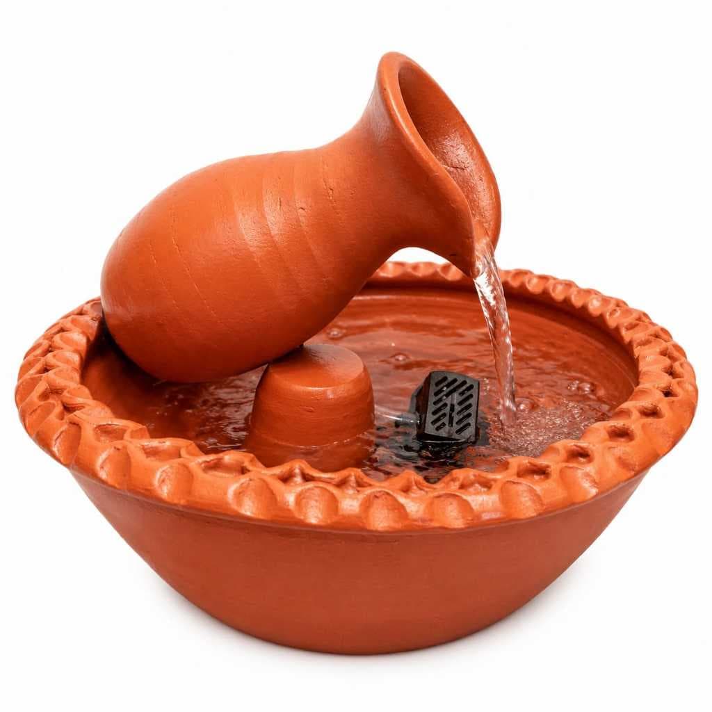 Fonte De Água Decorativa Para Mesa Santa Ceia, Sala, Varanda bomba silenciosa inclusa completa