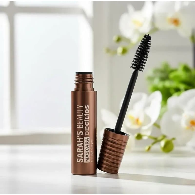 Máscara de Cílios Sarah’s Beauty À Prova D’Água | Volume, Alongamento e Longa Duração