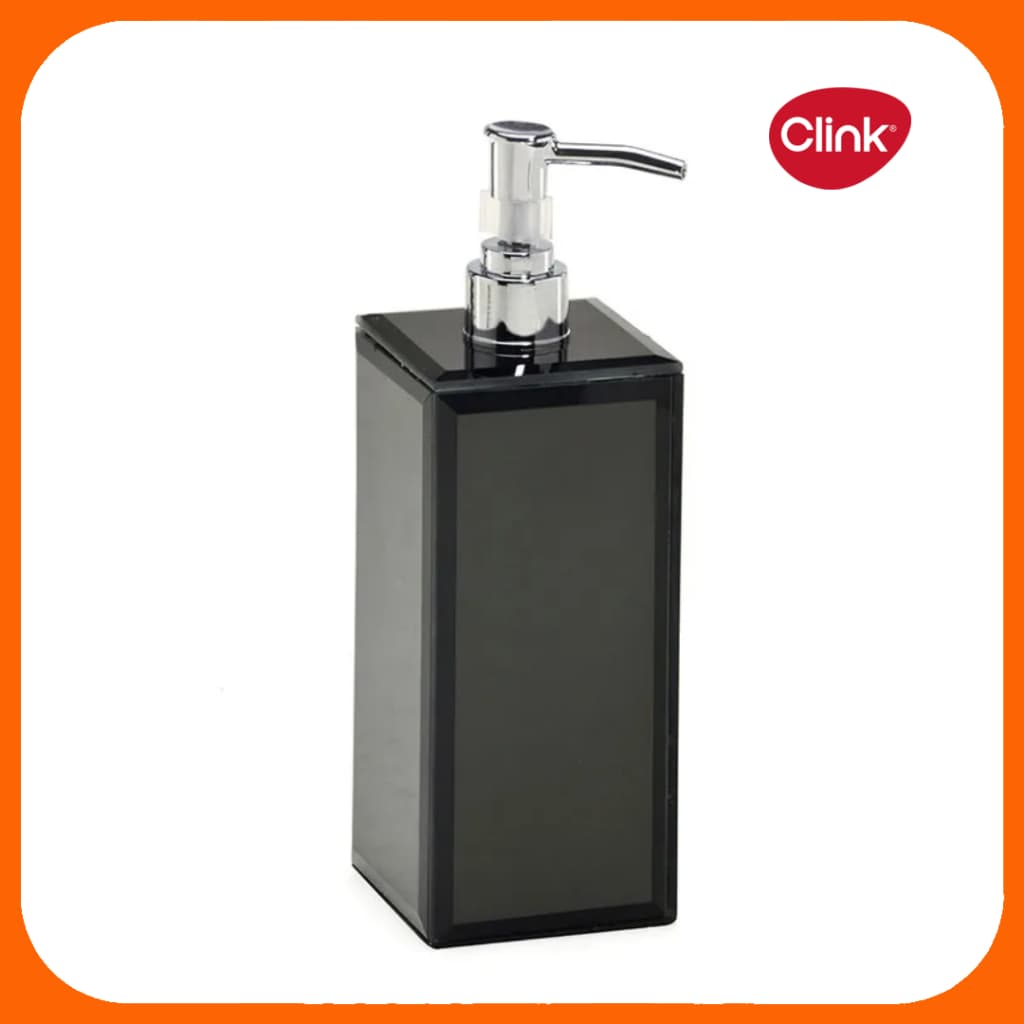 Dispenser Sabonete Líquido 320 ml Black Vidro e Plástico - Clink