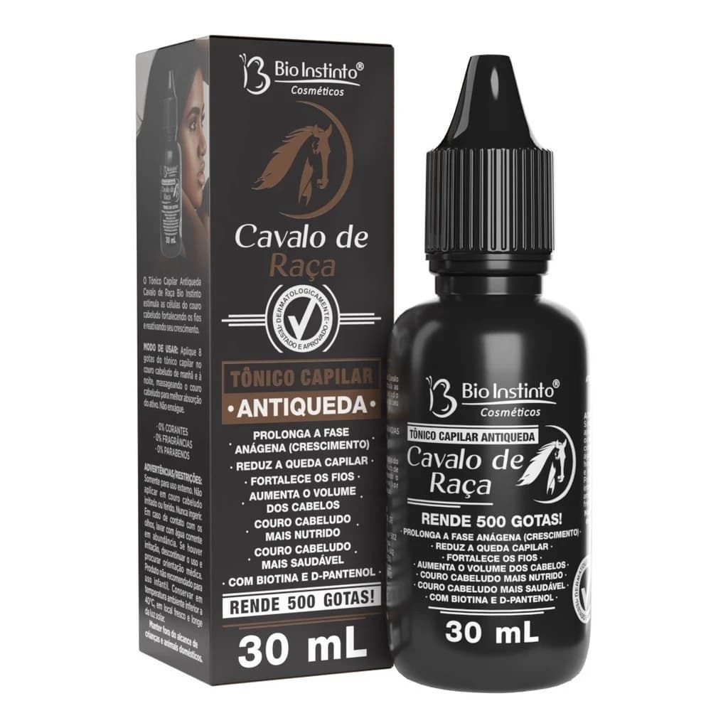 Kit 1/2/3 Tônico Capilar Antiqueda Cavalo de Raça 30ml – Bio Instinto