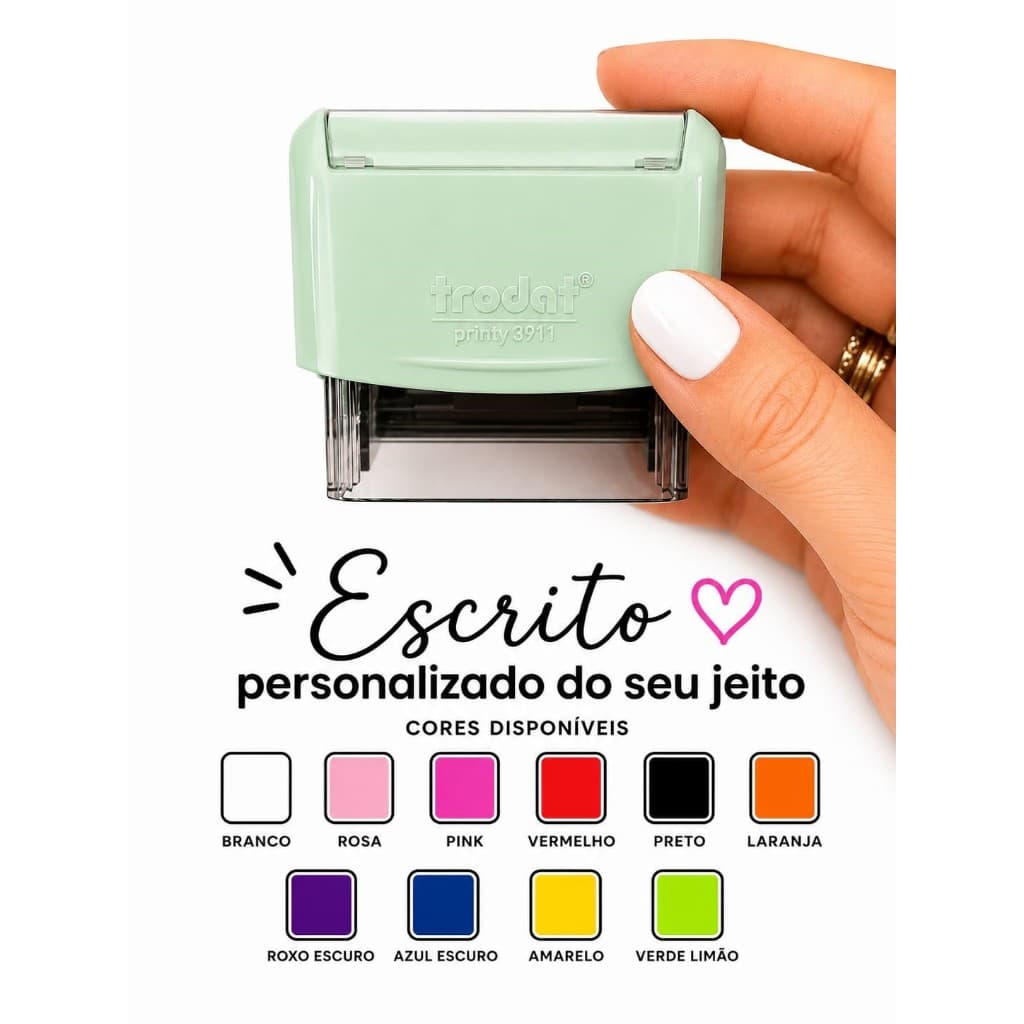 Carimbo Automático Trodat 3911 com Refil Preto para Impressão Nítida/ENVIO RÁPIDO. TEXTO NO CHAT