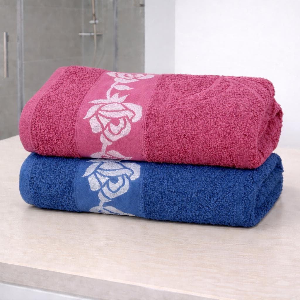 Kit 2 Banho Bouquet Toque Macio 75cm x 130cm Alta Absorção Premium E Luxo Artelar Toalhas
