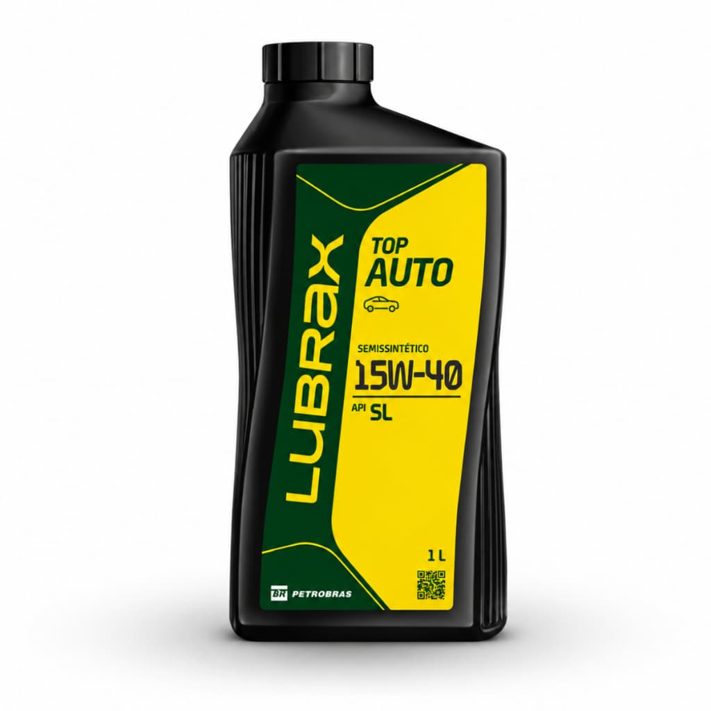 Óleo De Motor Carro Lubrax Semissintético 15w-40 Api Sl Gasolina Flex Gnv Lubrificante 1 Litro