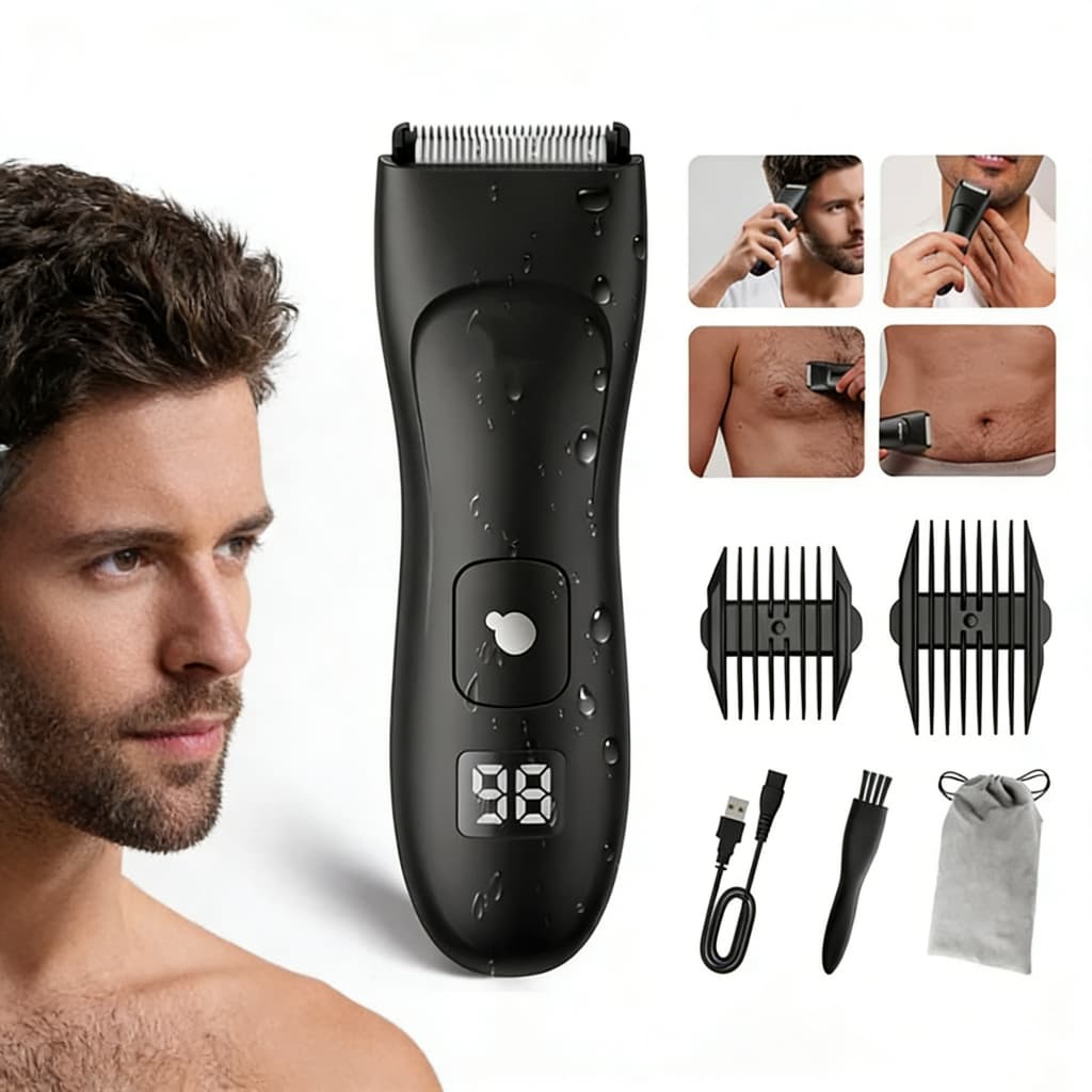 Aparador de Pelos para Homens e Mulheres, Corte Preciso para Corpo, Virilha e Pernas