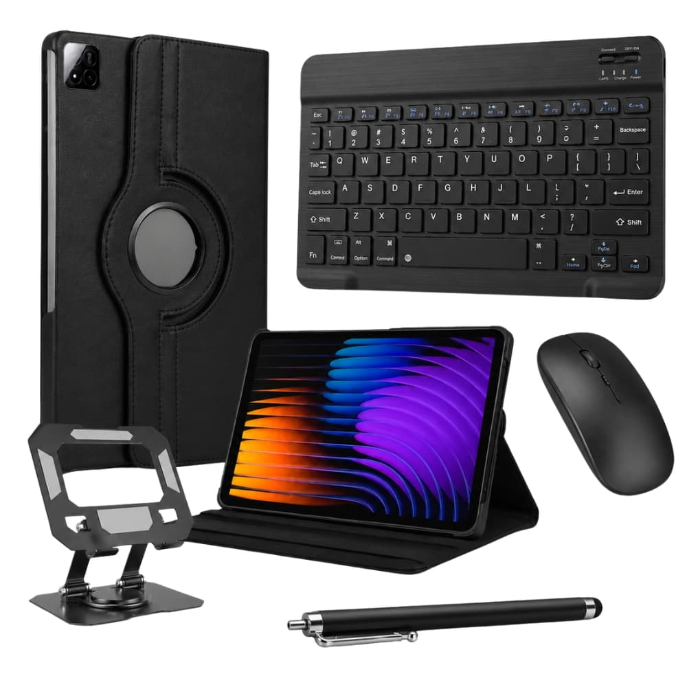 Kit Premium P/tab Redmi Pad 7 Capa + Teclado Mouse + Suporte