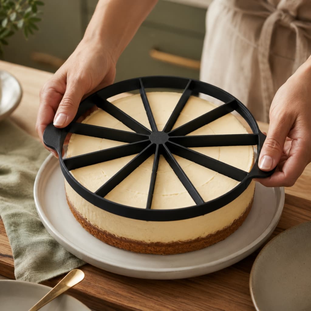 Marcador Cortador De Bolos Tortas Confeiteiro 24cm 10 Fatias