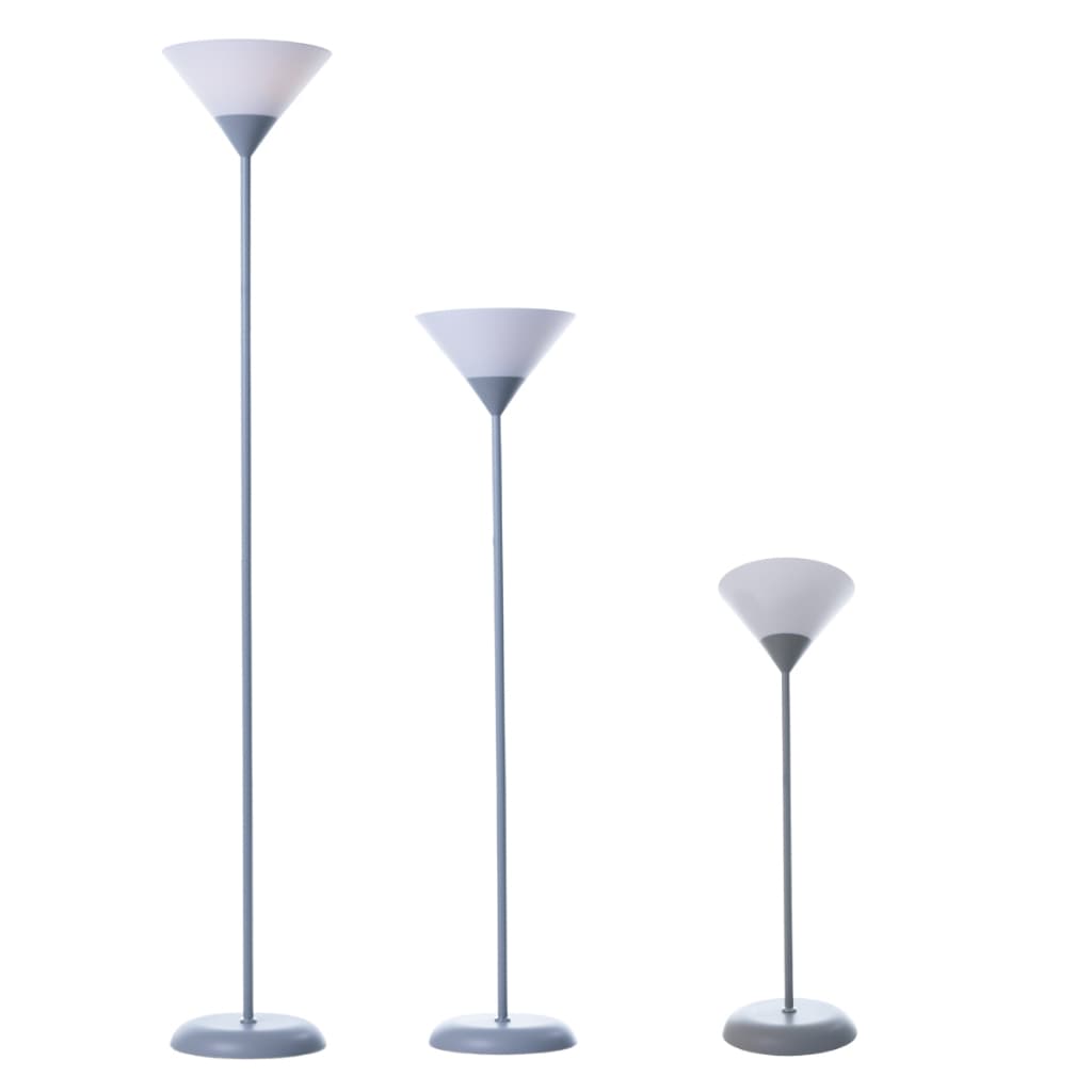 Luminária de Chão Estilo Poste com Pedestal Abajur de Piso Moderno Minimalista Preto e Cinza