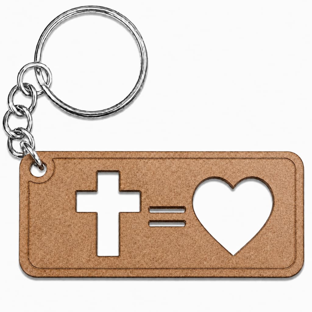 Chaveiro Deus é Amor Eventos Festas Feito em Mdf Lembrancinha