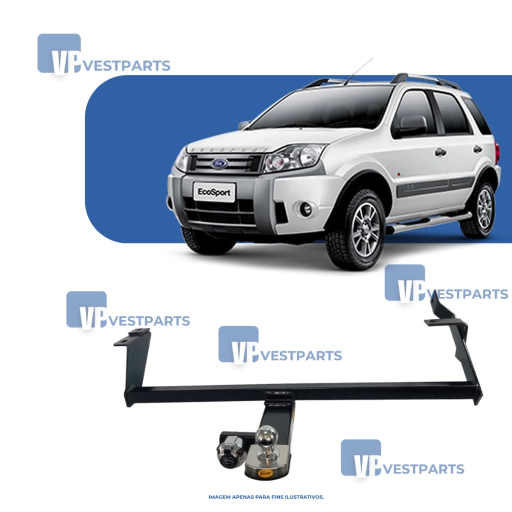 Engate Reboque Original Ford Ecosport Até 2012 Homologado Premium 450kg