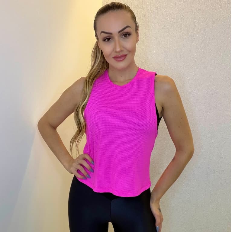 Regata Feminina Treino Academia Leve Fitness