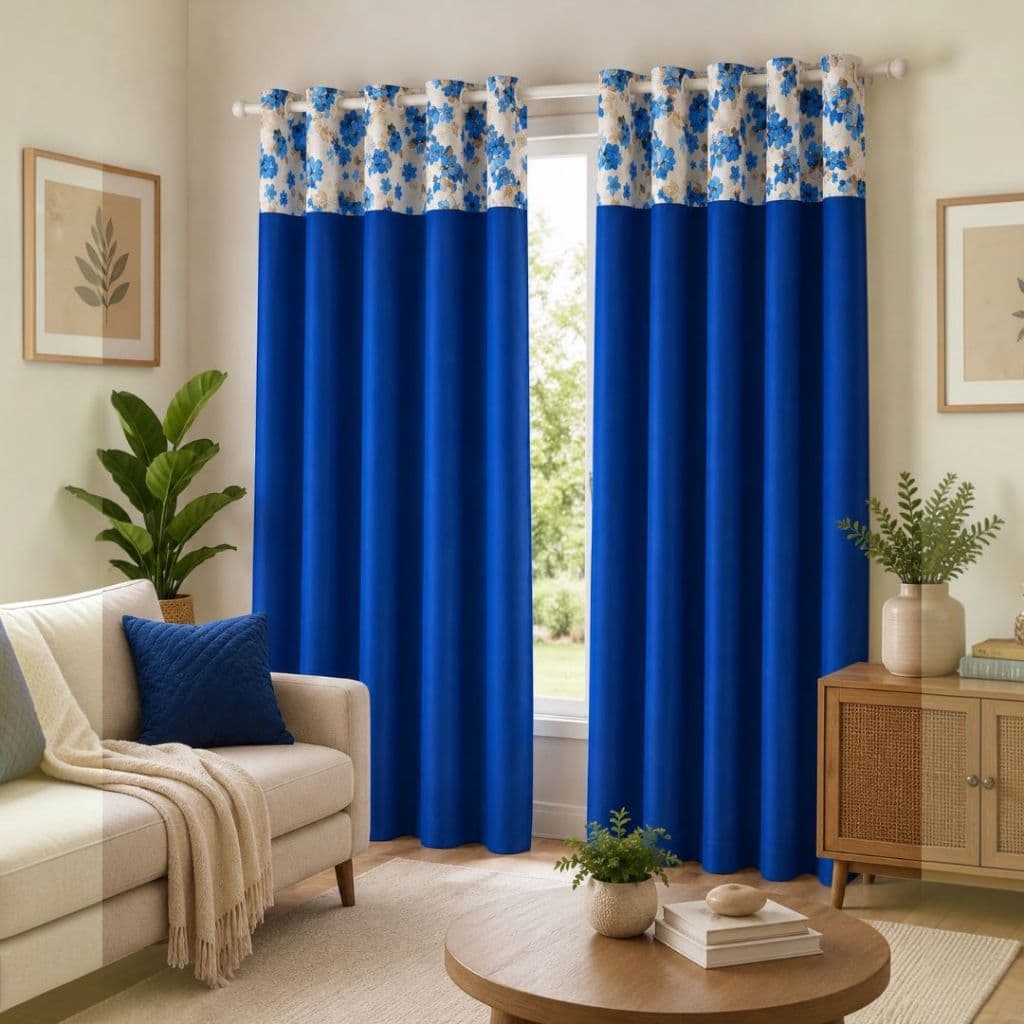 CORTINA ESTAMPADA BANDO 3,00X2,70 SALA / QUARTO BELINHA Cortina para Sala Quarto Decoração GIRASSOL