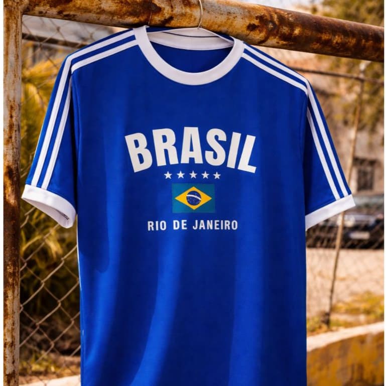 Camiseta Brasil Dry Fit Masculina Feminina Infantil Academia Futebol Torcida 2026 rio de janeiro