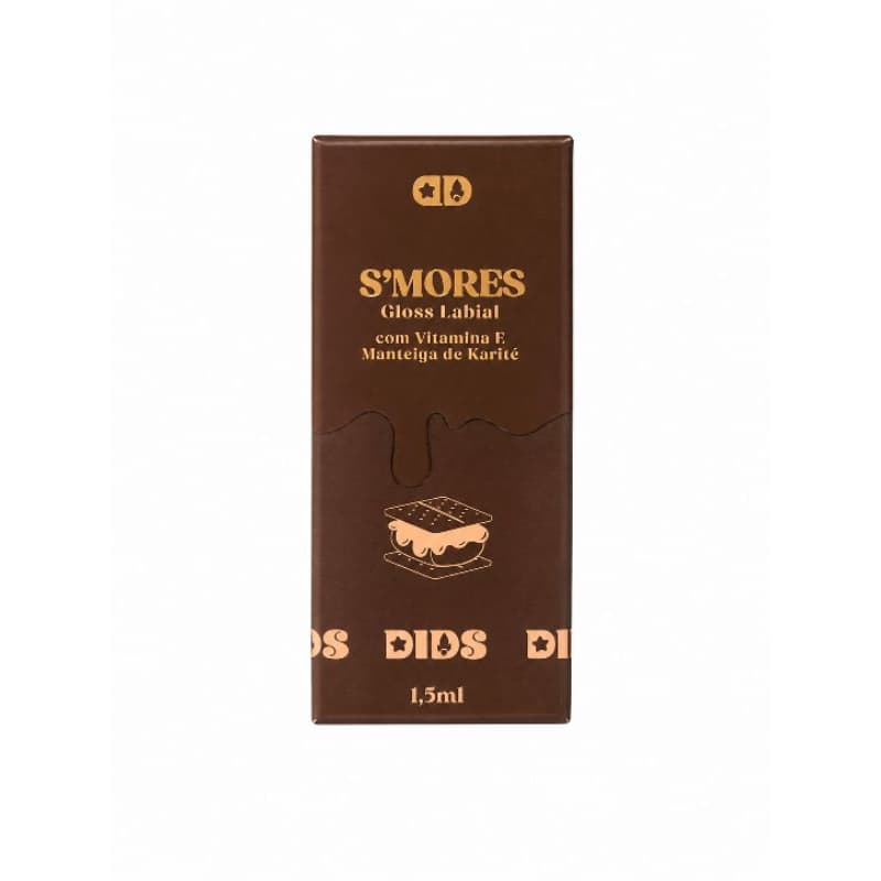 Gloss Labial S'Mores com Vitamina E Manteiga de Karité Dids 1,5ml