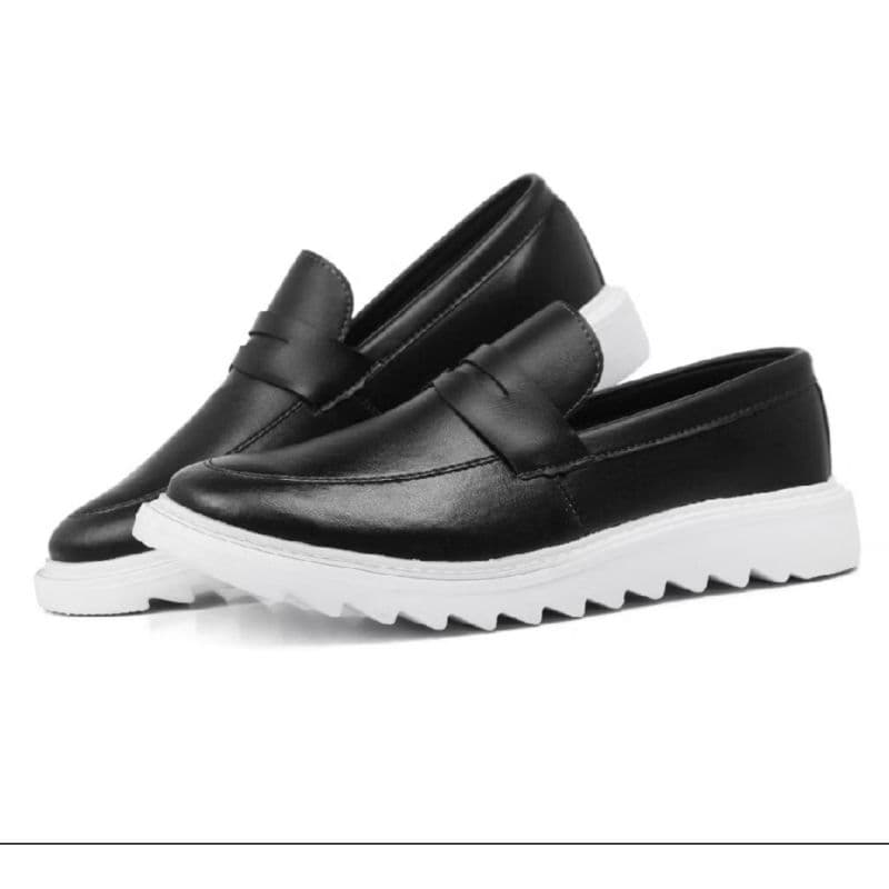 Mocassim Masculino Tratorado Casual Confortável – Preto e Marrom – Couro Sintético Premium
