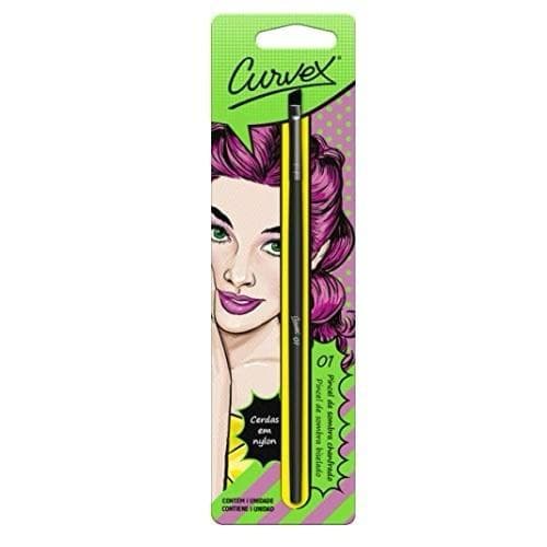 Kit com 2 Pincel Profissional Chanfrado Curvex Merheje Alta precisão- Profissional