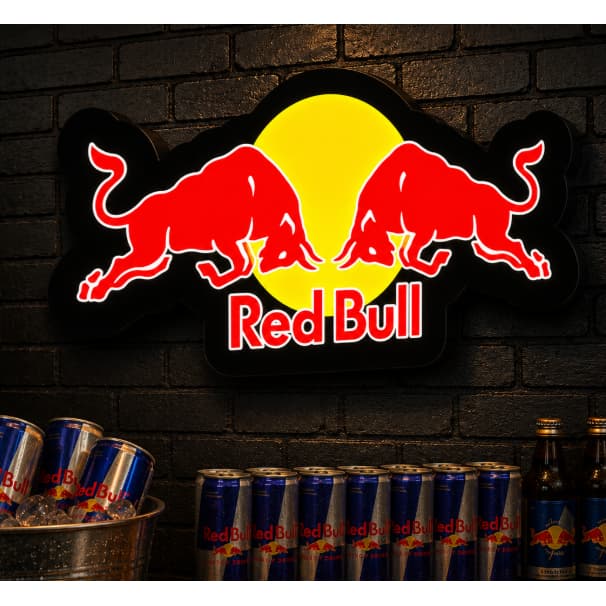 Luminoso Decorativo Placa A prova de chuva REDBULL Presente Bar Buteco Pub