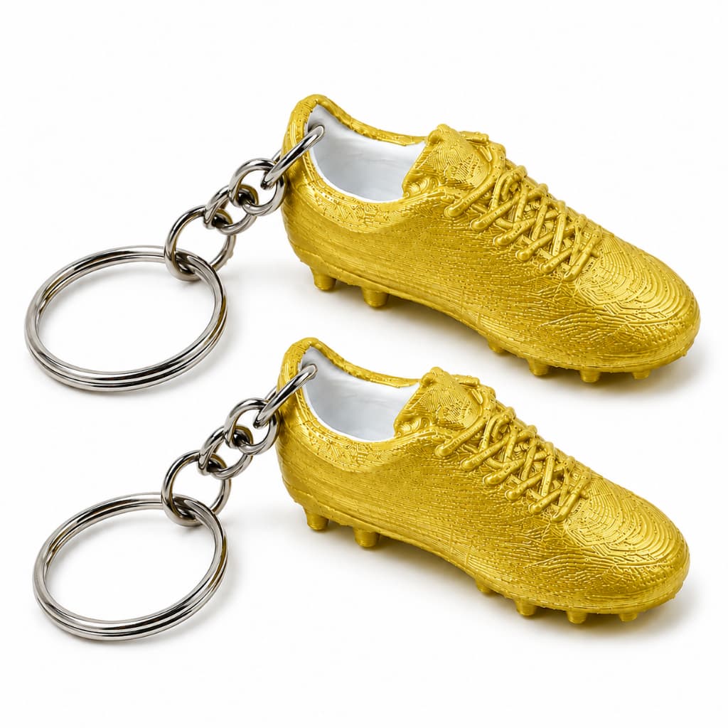 Chaveiro Chuteira de Futebol 3D - Miniatura com Argola e Acabamento Premium