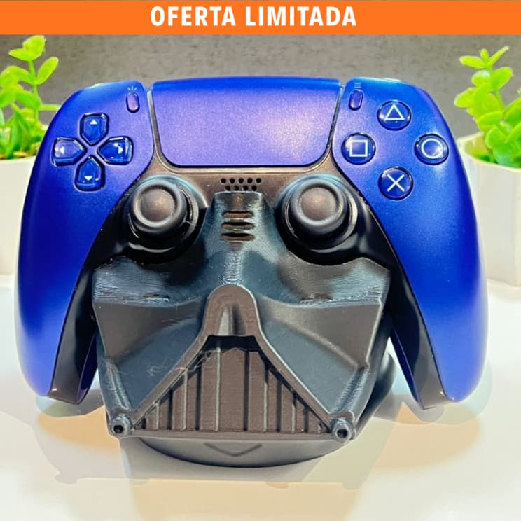Suporte Controle PS5 Darth Vader | DualSense | Suporte Controle Videogame Geek Playstation 5