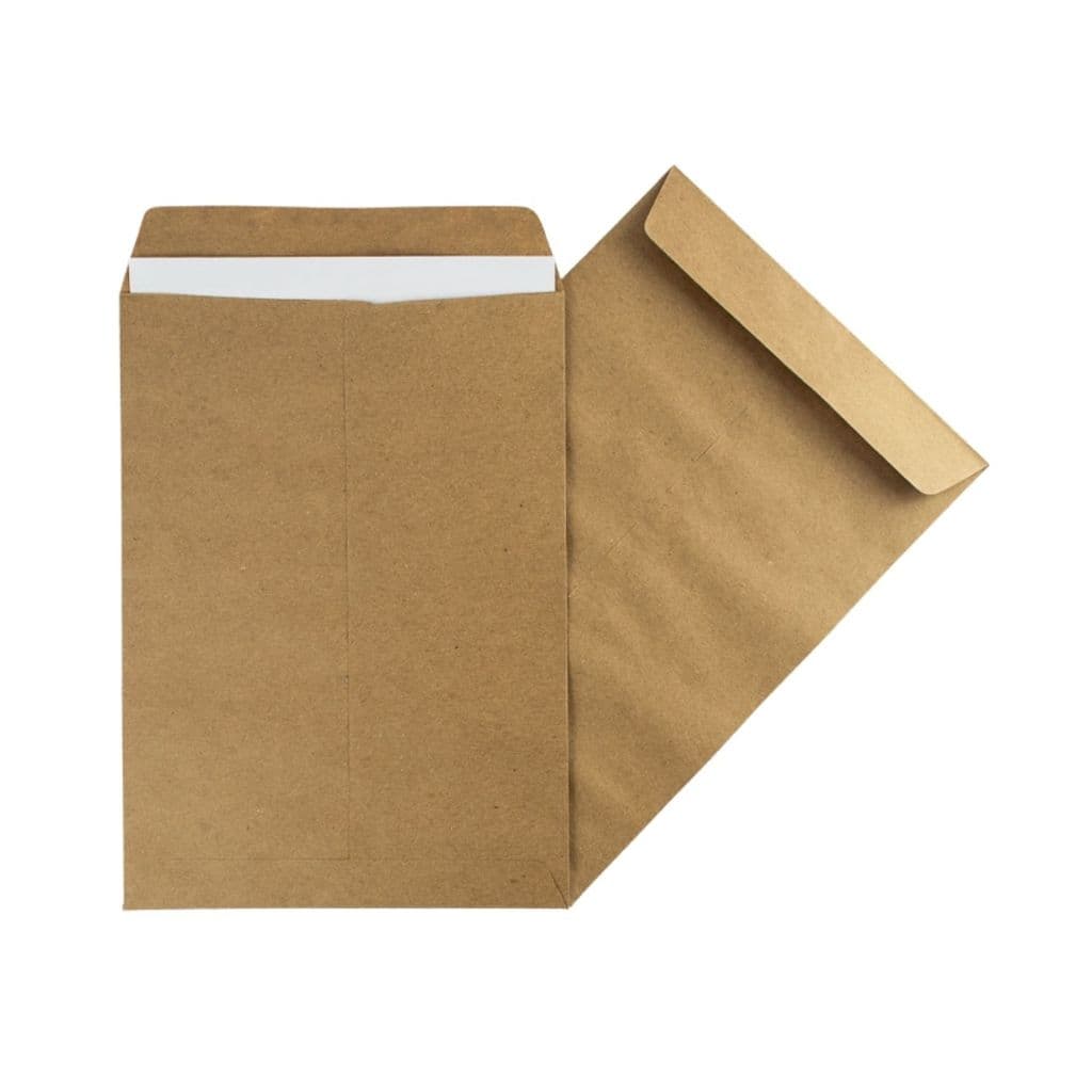 Envelope Kraft 20x28cm Saco Liso para Documentos Arquivos Papel Kit 10, 50 ou 100 Unidades