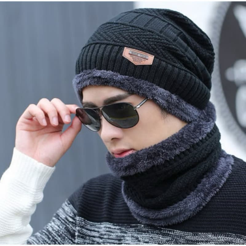 Toucas Forrada Unissex com Gola Forrada De Lã Masculina Feminina - Kit Inverno Diversos Modelos