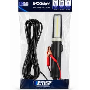 Pendente de LED Shocklight com Garra Jacaré 12V/36V Iluminação Portátil para Oficina e Mecânica