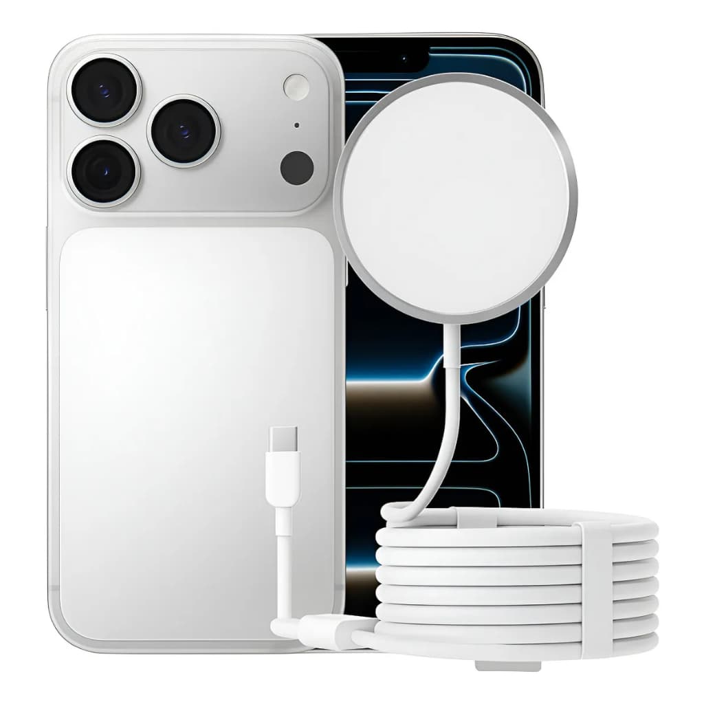 Carregador Magnético Magsafe Para iPhone 8 X 11 12 13 14 Pro Max Cabo Tipo C Carregamento Rápido Indução